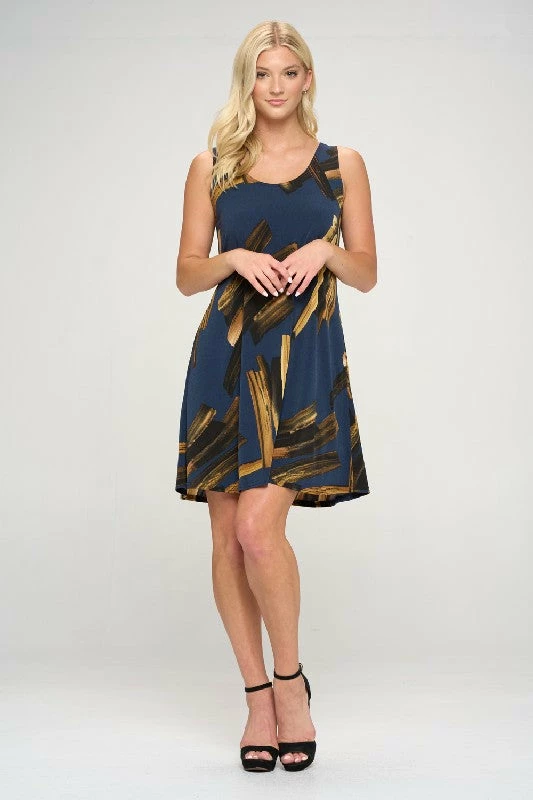 Jostar Online HIT Missy Tank Dress Sleeveless Prints -703HT-TRP1-W315