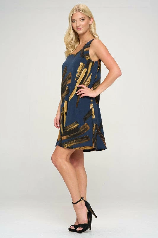 Jostar Online HIT Missy Tank Dress Sleeveless Prints -703HT-TRP1-W315