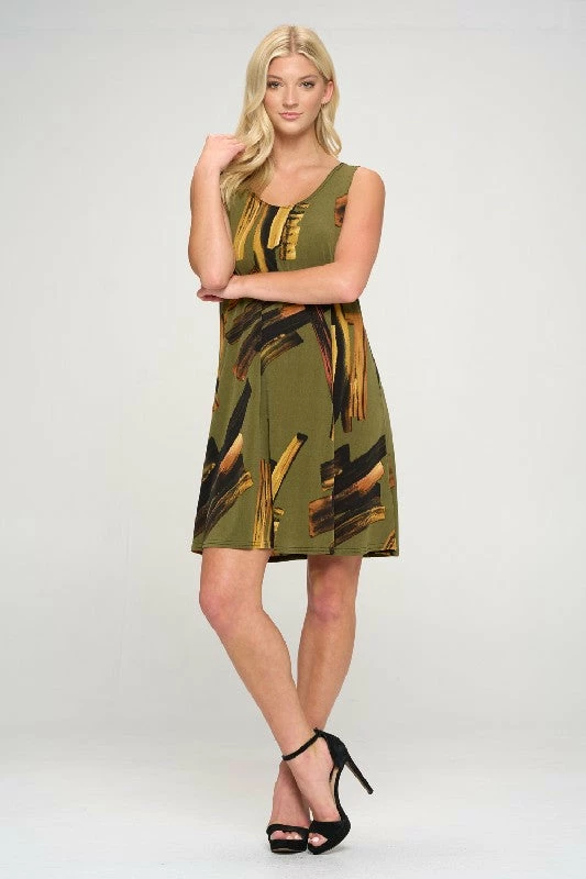 Jostar Online HIT Missy Tank Dress Sleeveless Prints -703HT-TRP1-W315