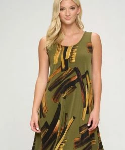 Jostar Online HIT Missy Tank Dress Sleeveless Prints -703HT-TRP1-W315