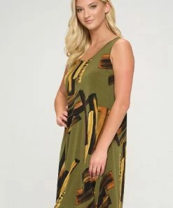 Jostar Online HIT Missy Tank Dress Sleeveless Prints -703HT-TRP1-W315