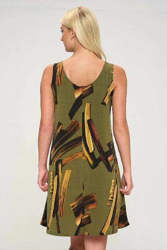 Jostar Online HIT Missy Tank Dress Sleeveless Prints -703HT-TRP1-W315