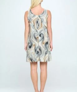 Jostar HIT Missy Tank Dress Sleeveless Prints - 703HT-TRP1-W330