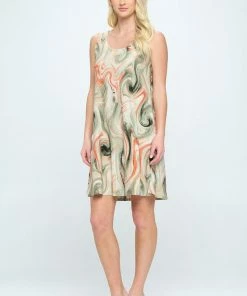 Jostar HIT Missy Tank Dress Sleeveless Prints - 703HT-TRP1-W330