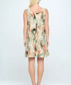 Jostar HIT Missy Tank Dress Sleeveless Prints - 703HT-TRP1-W330