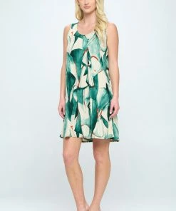 Jostar HIT Missy Tank Dress Sleeveless Prints - 703HT-TRP1-W336