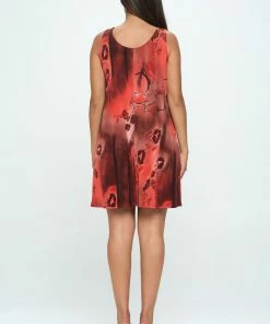 Jostar HIT Missy Tank Dress Sleeveless Prints - 703HT-TRP1-W337