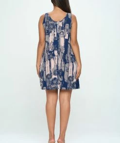 Jostar HIT Missy Tank Dress Sleeveless Prints - 703HT-TRP1-W341 Dresses