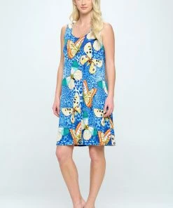 Jostar HIT Missy Tank Dress Sleeveless Prints-703HT-TRP1-W345