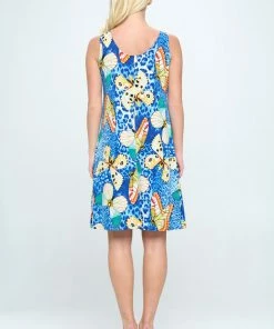 Jostar HIT Missy Tank Dress Sleeveless Prints-703HT-TRP1-W345