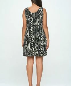 Jostar HIT Missy Tank Dress Sleeveless Prints - 703HT-TRP1-W348 Dresses