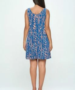 Jostar HIT Missy Tank Dress Sleeveless Prints - 703HT-TRP1-W348 Dresses