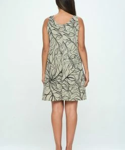 Jostar Dresses HIT Missy Tank Dress Sleeveless Prints - 703HT-TRP1-W349