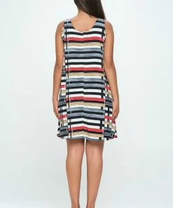 Jostar Dresses HIT Missy Tank Dress Sleeveless Prints - 703HT-TRP1-W358