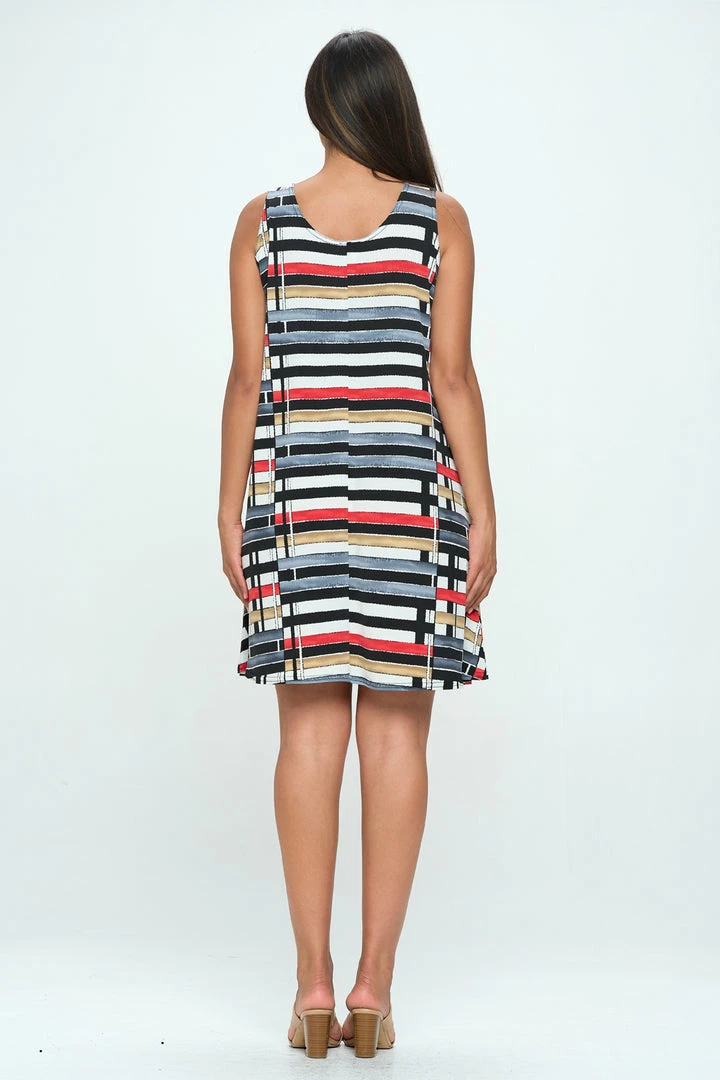 Jostar Dresses HIT Missy Tank Dress Sleeveless Prints - 703HT-TRP1-W358