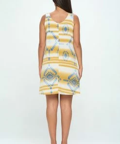Jostar HIT Missy Tank Dress Sleeveless Prints - 703HT-TRP1-W365