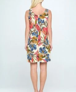 Jostar Dresses VC Missy Tank Dress Sleeveless Prints - 703VC-TRP1-W353