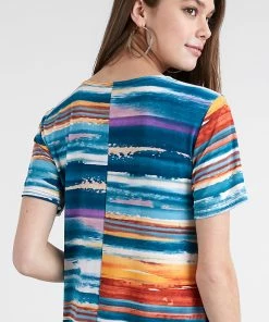 Plus Size Jostar Women's Stretchy Missy Dress Short Sleeve Print Plus, 704BN-SXP-W213