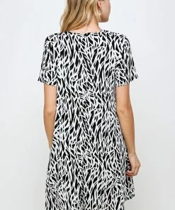 Dresses Jostar Women's Stretchy Missy Dress Short Sleeve Print-704BN-SRP1-W289