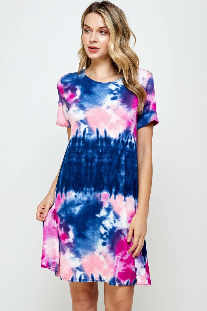 Jostar Women's Stretchy Missy Dress Short Sleeve Print-704BN-SRP1-W294 Dresses