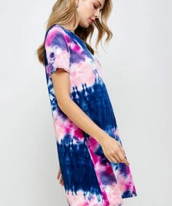 Jostar Women's Stretchy Missy Dress Short Sleeve Print-704BN-SRP1-W294 Dresses