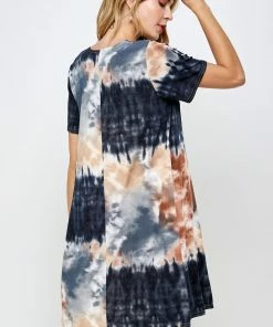 Jostar Women's Stretchy Missy Dress Short Sleeve Print-704BN-SRP1-W294 Dresses