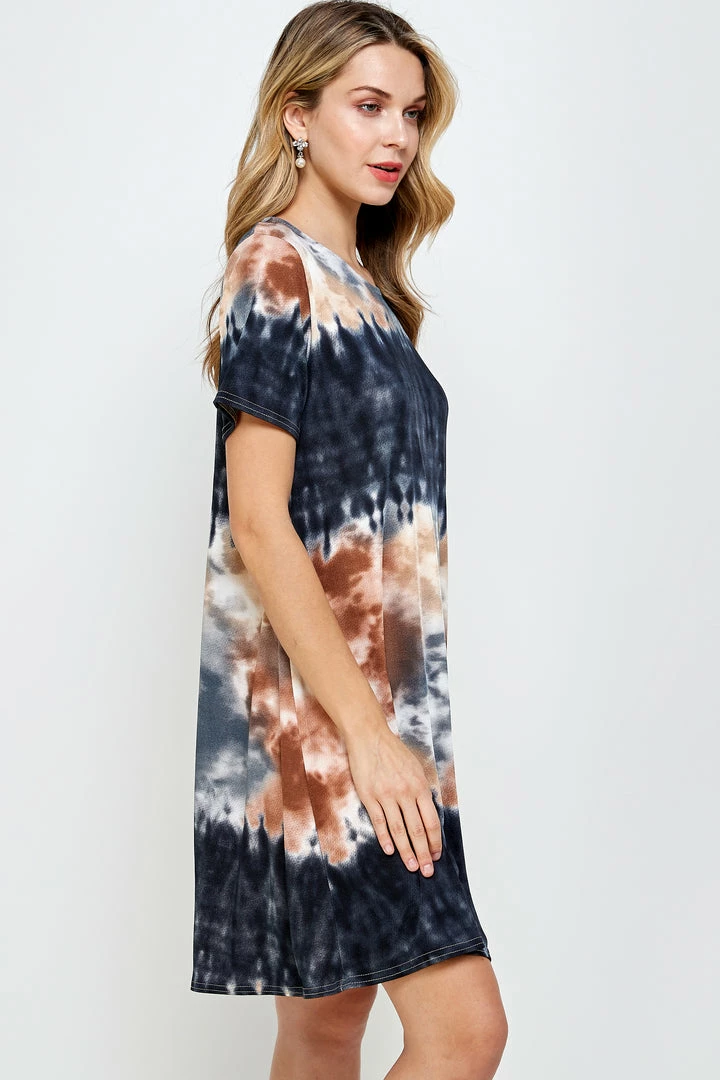 Jostar Women's Stretchy Missy Dress Short Sleeve Print-704BN-SRP1-W294 Dresses