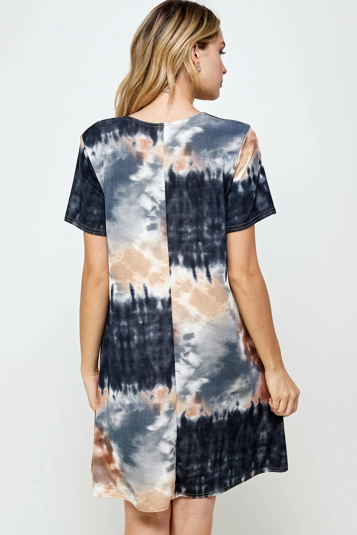 Jostar Women's Stretchy Missy Dress Short Sleeve Print-704BN-SRP1-W294 Dresses