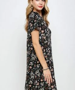 Jostar Women's Stretchy Missy Dress Short Sleeve Print-704BN-SRP1-W296