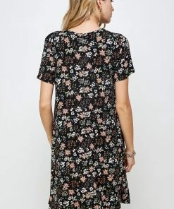 Jostar Women's Stretchy Missy Dress Short Sleeve Print-704BN-SRP1-W296