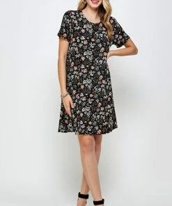 Jostar Women's Stretchy Missy Dress Short Sleeve Print-704BN-SRP1-W296