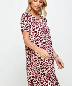 Jostar Women's Stretchy Missy Dress Short Sleeve Print Plus, 704BN-SXP-W302 Plus Size