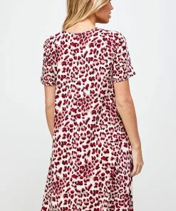 Jostar Women's Stretchy Missy Dress Short Sleeve Print Plus, 704BN-SXP-W302 Plus Size