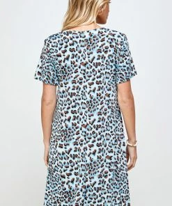 Jostar Women's Stretchy Missy Dress Short Sleeve Print Plus, 704BN-SXP-W302 Plus Size