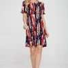 Jostar American Print Missy Dress Short Sleeve - 704BN-SP-W306 Dresses