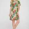 Jostar Women's Stretchy Missy Dress Short Sleeve Print- 704BN-SP-W311 Short Length