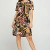 Jostar BNS Missy Dress Short Sleeve Print-704BN-SRP1-W316 Short Length
