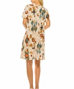 Jostar Dresses BNS Missy Dress Short Sleeve Print-704BN-SRP1-W317
