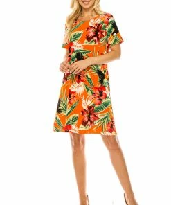 Jostar BNS Missy Dress Short Sleeve Print-704BN-SRP1-W320 Short Length