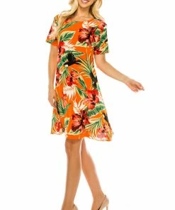 Jostar BNS Missy Dress Short Sleeve Print-704BN-SRP1-W320 Short Length