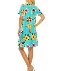 Jostar Short Length BNS Missy Dress Short Sleeve Print-704BN-SRP1-W322