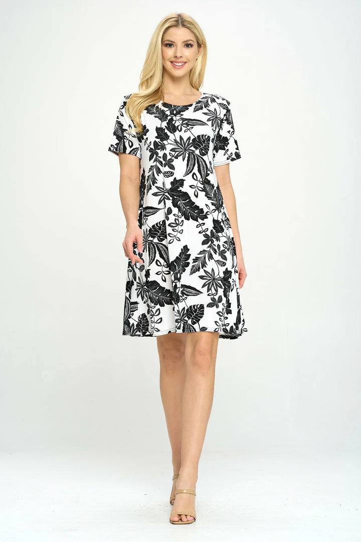Jostar Missy Dress Short Sleeve Print-704BN-SRP1-W324