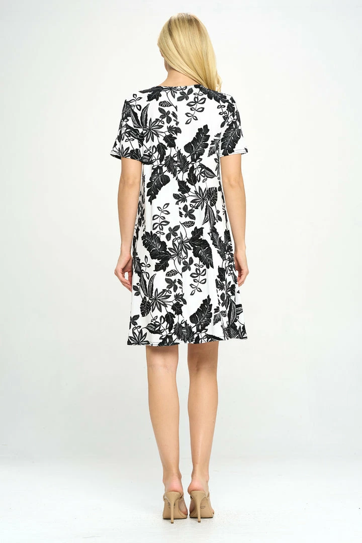 Jostar Missy Dress Short Sleeve Print-704BN-SRP1-W324