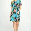 Jostar Dresses BNS Missy Dress Short Sleeve Print-704BN-SRP1-W326
