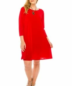 Jostar Women's Stretchy Missy Dress Quarter Sleeve-704BN-QRS1 Quarter Sleeves