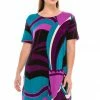 Jostar Women's Stretchy Missy Dress Short Sleeve Print-704BN-SRP1-W077