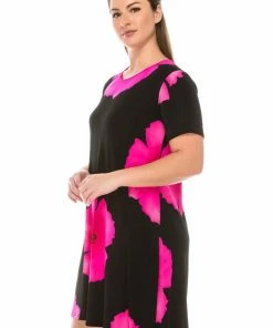 Jostar Women's Stretchy Missy Dress Short Sleeve Print Plus, 704BN-SXP-W113 Plus Size