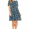 Jostar Women's Stretchy Missy Dress Short Sleeve Print-704BN-SRP1-W196