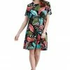 Jostar Women's Stretchy Missy Dress Short Sleeve Print-704BN-SRP1-W212