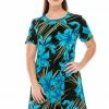 Dresses Jostar Women's Stretchy Missy Dress Short Sleeve Print-704BN-SRP1-W683